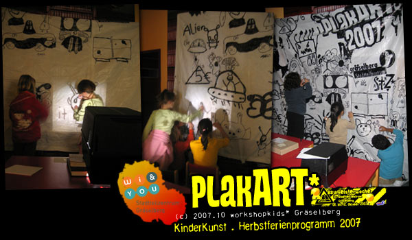 PlakART* . KinderKunst Workshop . Ferienprogramm Wiesbaden